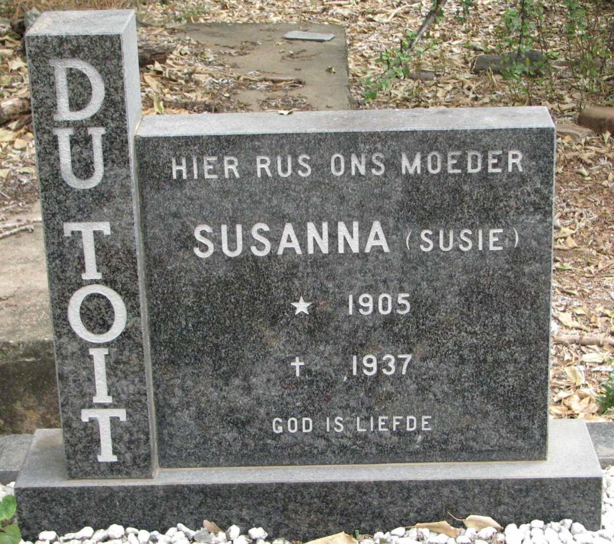 TOIT Susanna, du 1905-1937