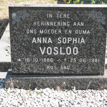VOSLOO Anna Sophia 1886-1981