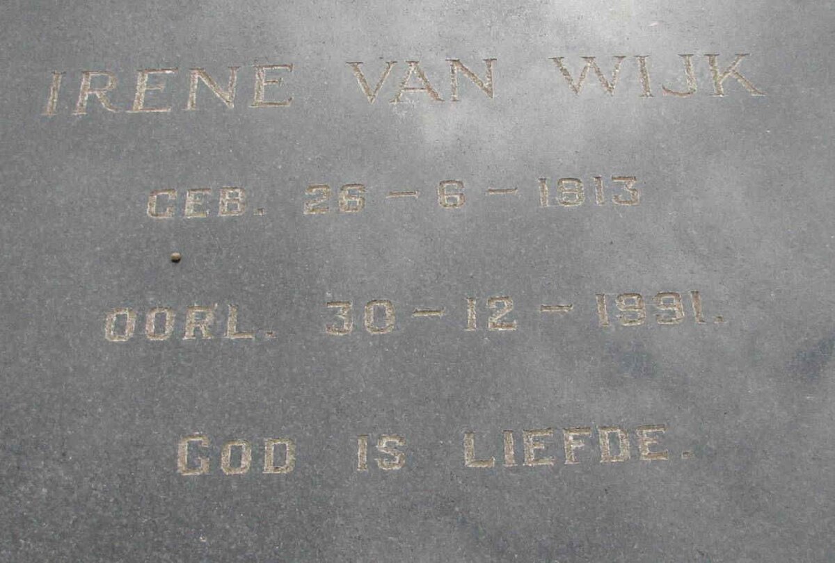 WIJK Irene, van 1913-1991