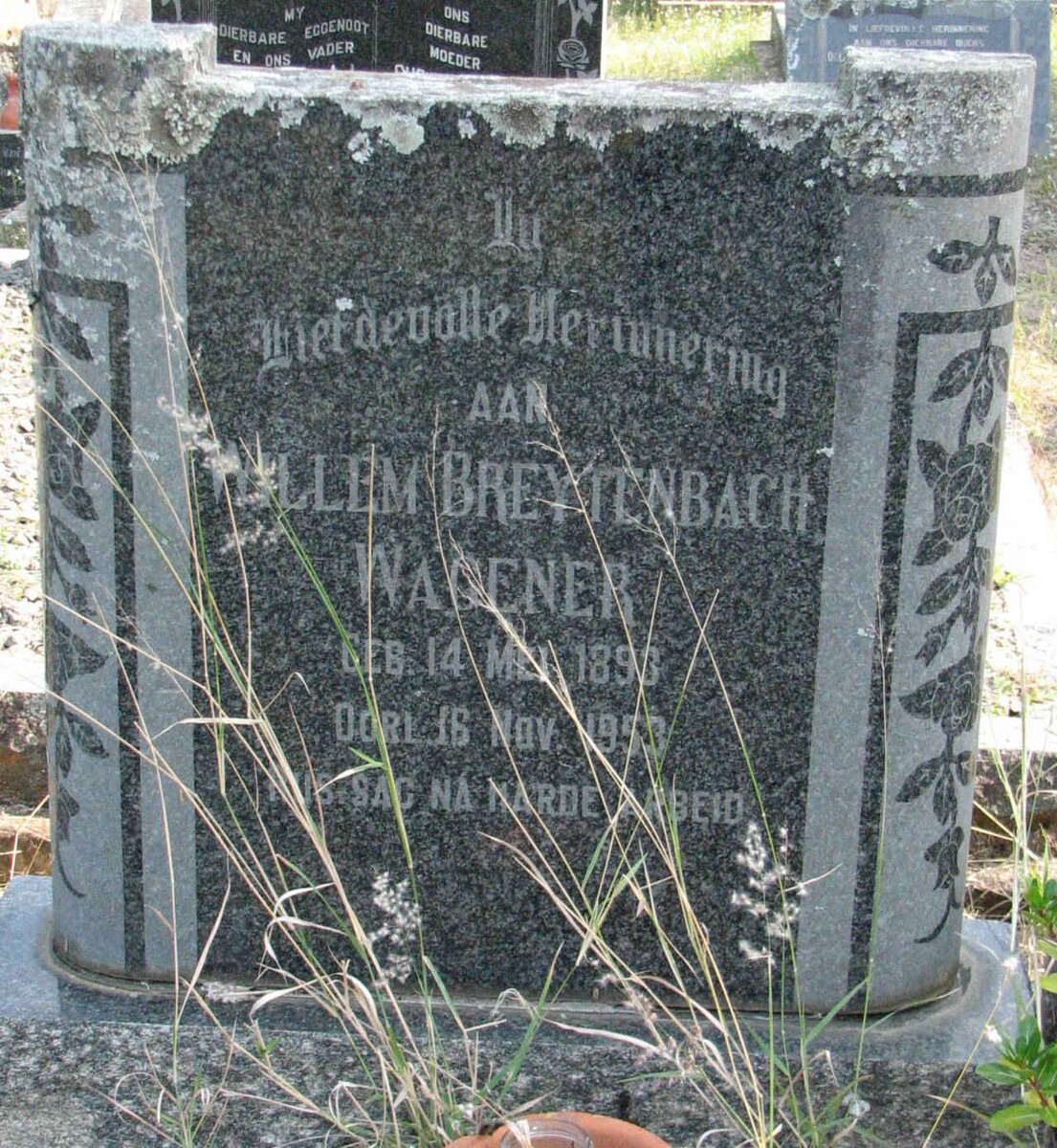 WAGENER Willem Breytenbach 1893-1953