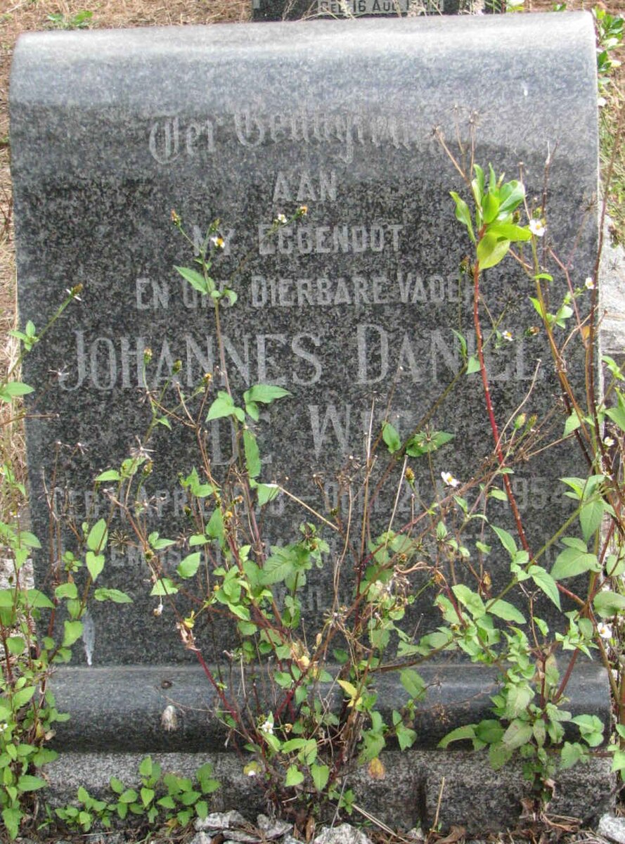 WIT Johannes Daniel, de -1954