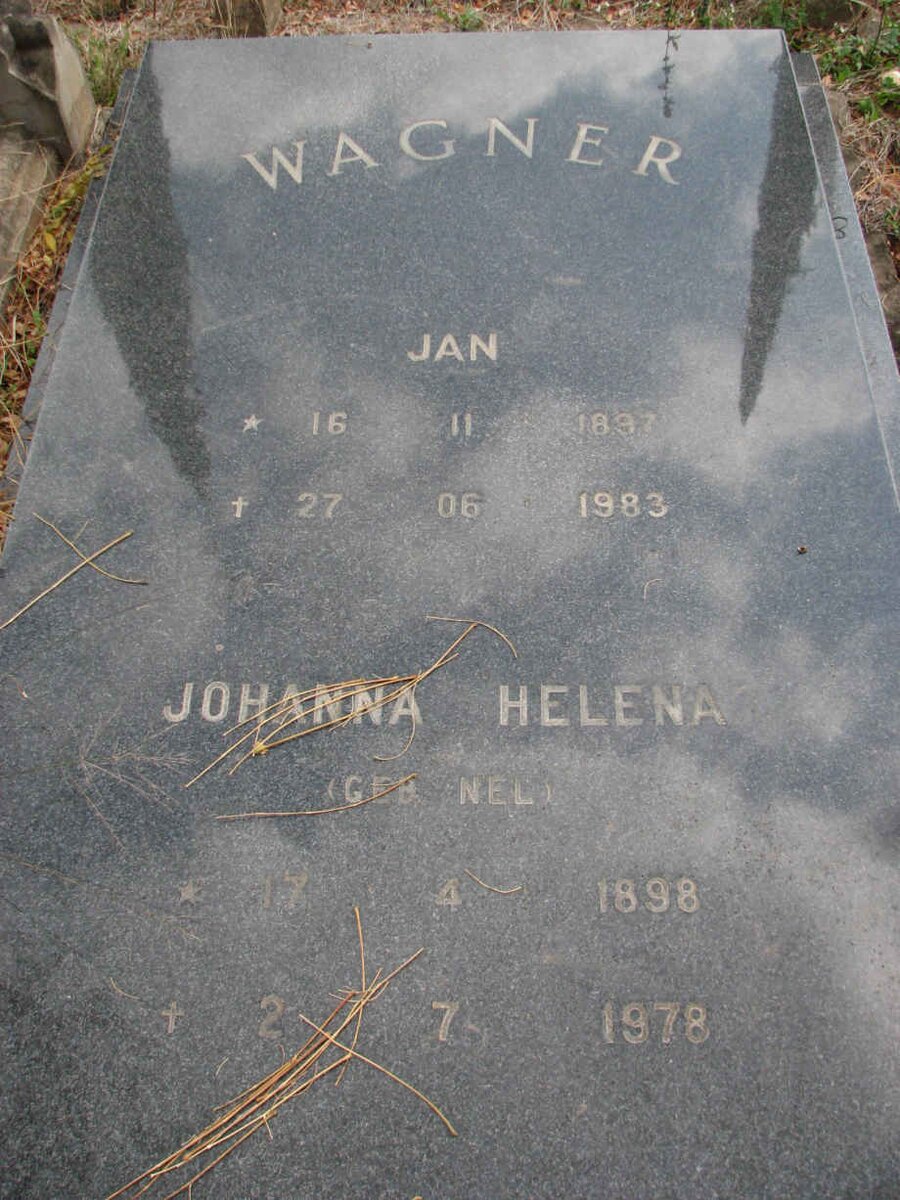 WAGNER Jan 1897-1983 &amp; Johanna Helena NEL 1898-1978