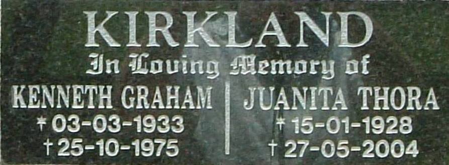 KIRKLAND Kenneth Graham :: KIRKLAND Juanita Thora