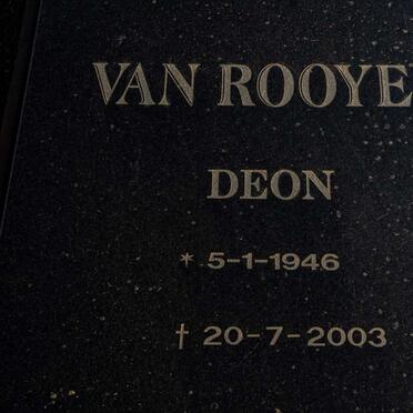 ROOYEN Deon, van 1946-2003