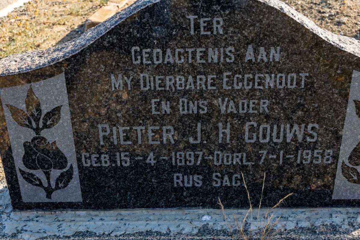 GOUWS Pieter J.H. 1897-1958