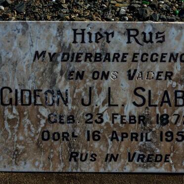 SLABBERT Gideon J.L. 1872-1959