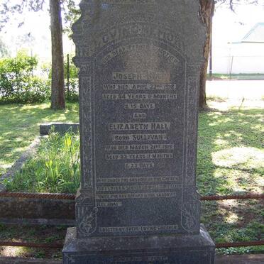 HALL Joseph -1918 &amp; Elizabeth SULLIVAN -1919