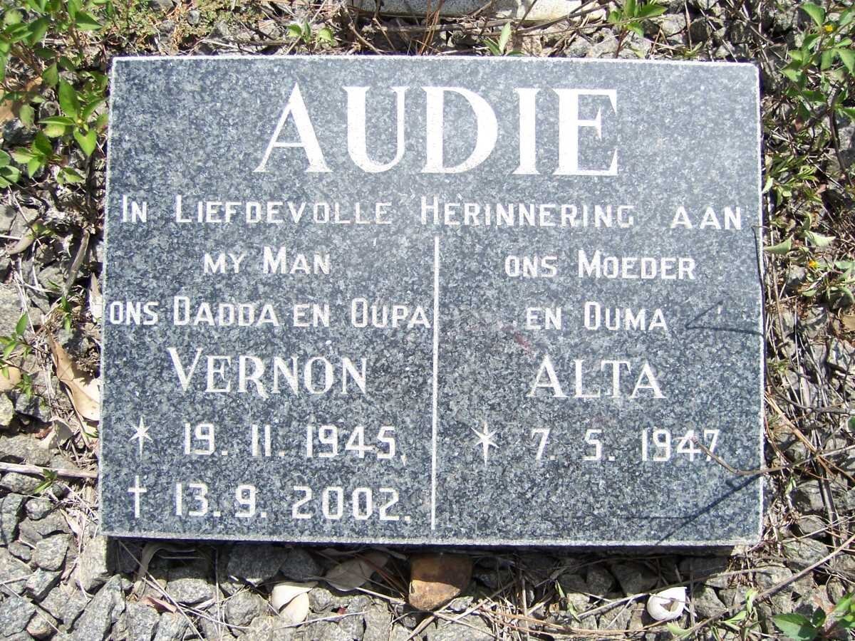 AUDIE Vernon 1945-2002 &amp; Alta 1947-