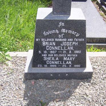 CONNELLAN Brian Joseph 1907-1980 &amp; Sheila Mary 1905-1990