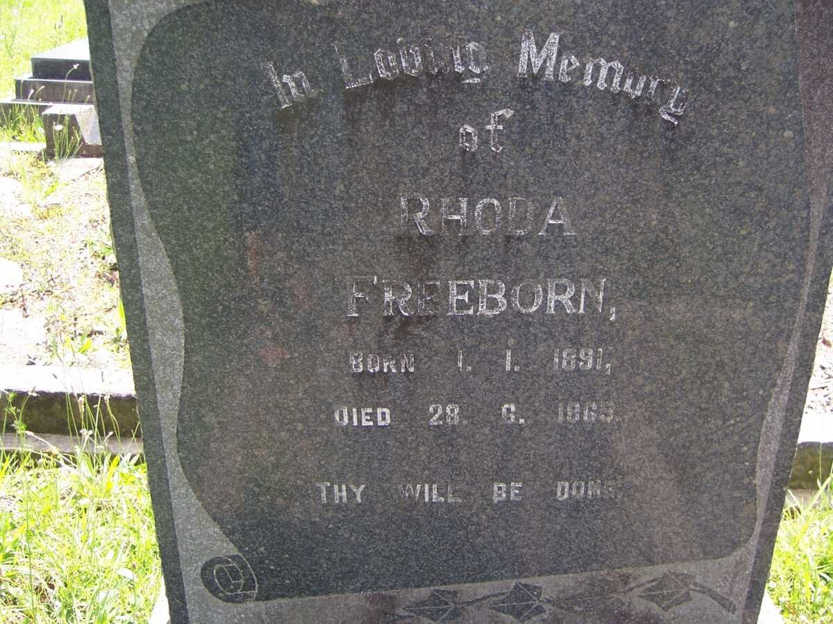 FREEBORN Rhoda 1891-1965