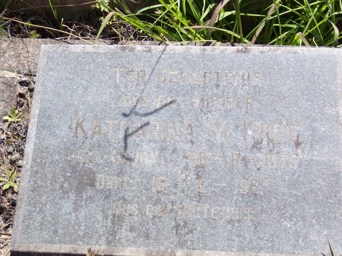 KROG Katharina M. 1875-1967