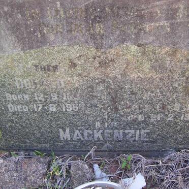 MacKENZIE Donald 1880-1957 &amp; Esther Christina KROG 1891-1947