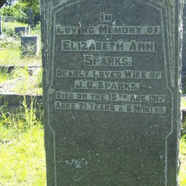 SPARKS Elizabeth Ann -1917