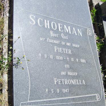 SCHOEMAN Pieter 1939-1986 &amp; Petronella 1947-