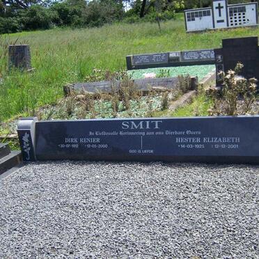 SMIT Dirk Renier 1912-2000 &amp; Hester Elizabeth 1925-2001