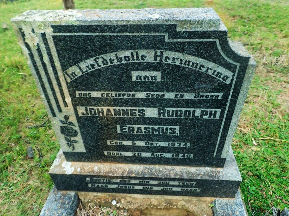 ERASMUS Johannes Rudolph 1924-1948