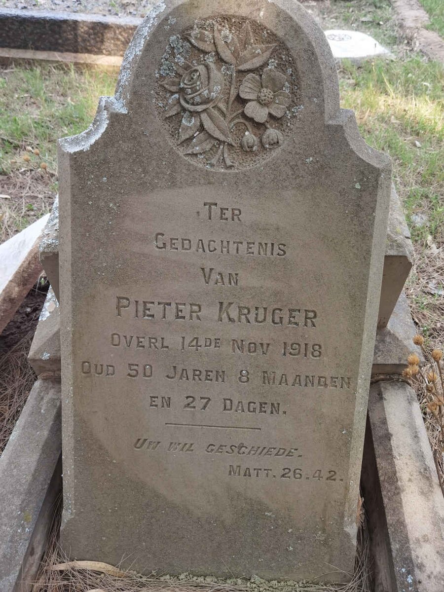 KRUGER Pieter -1918