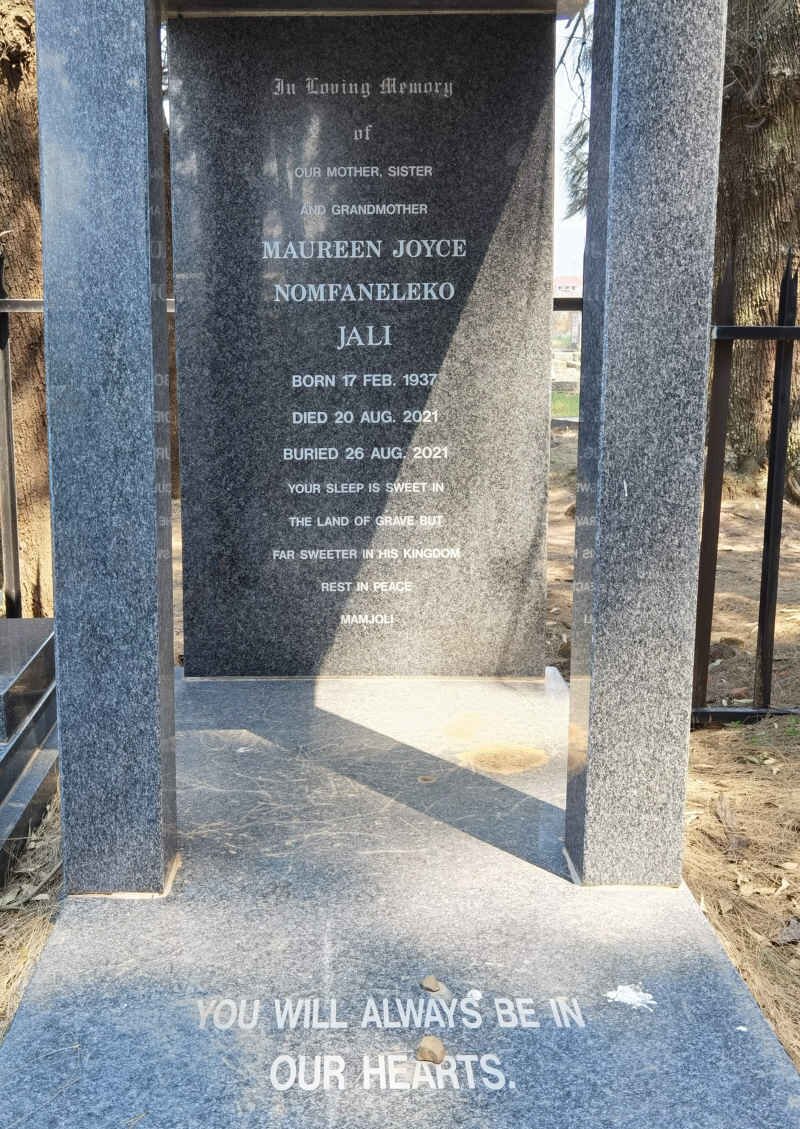 JALI Maureen Joyce Nomfaneleko 1937-2021