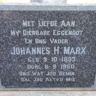 MARX Johannes H. 1893-1960