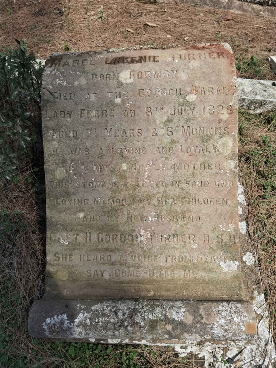 TURNER Mabel Eugenie nee FORMBY -1928