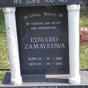 BOOI Edward Zamayedwa 1916-1991