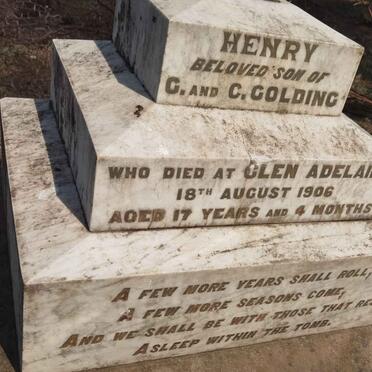 GOLDING Lourie -1901 :: GOLDING Henry -1906