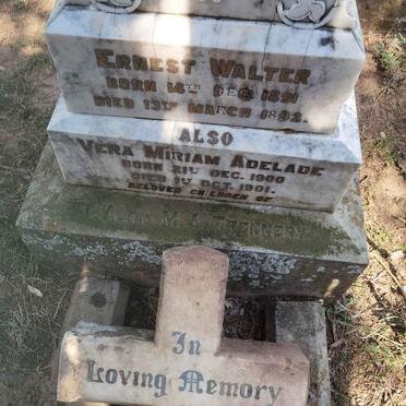 TRENNERY Ernest Walter 1891-1892 :: TRENNERY Vera Miriam 1900-1901