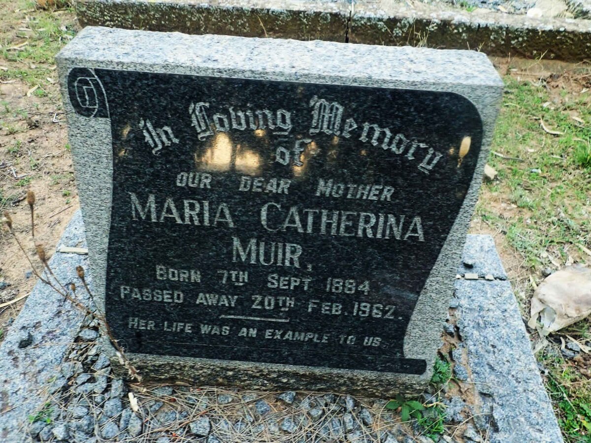MUIR Maria Catherina 1884-1962