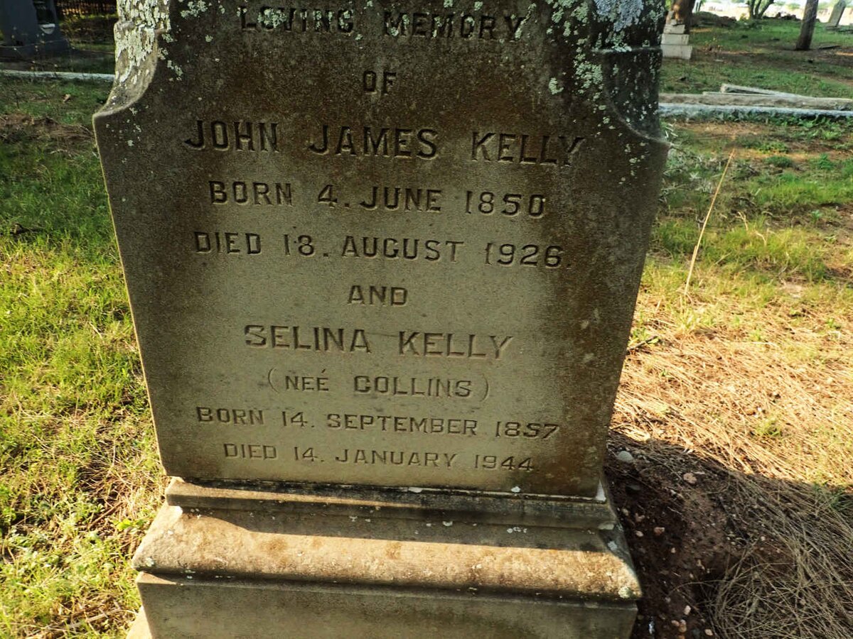 KELLY John James 1850-1926 &amp; Selina COLLINS 1857-1944
