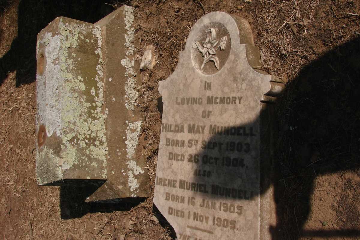 MUNDELL Hilda May 1903-1904 :: MUNDELL Irene Muriel 1905-1905