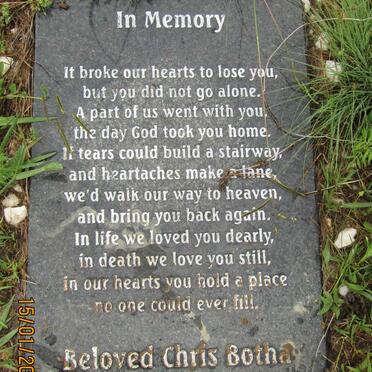 BOTHA Chris 1965-2017