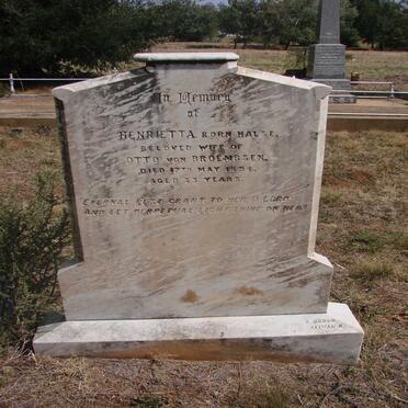 BROEMBSEN Henrietta, von nee HALSE -1894