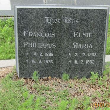 COETZEE Francois Philippus 1896-1976 &amp; Elsie Maria 1908-1983