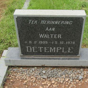 DETEMPLE Walter 1909-1978