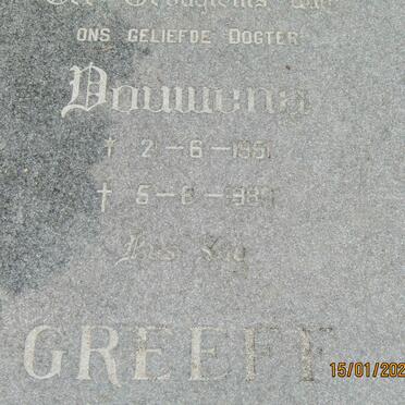 GREEFF Douwena 1951-1989