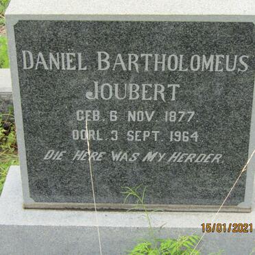 JOUBERT Daniel Bartholomeus 1877-1964