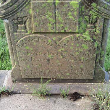 MAARTENS Embrentea Hester Johanna nee REYNEKE 1866-1942