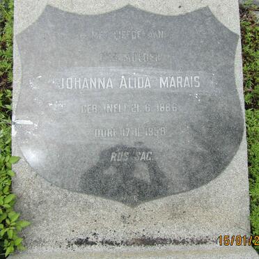 MARAIS Johanna Alida nee NEL 1886-1958
