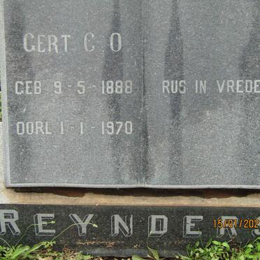 REYNDERS Gert C. O. 1888-1970