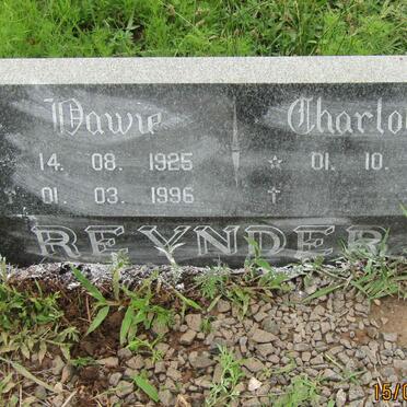 REYNDERS Dawie 1925-1996 &amp; Charlotte 1936 -