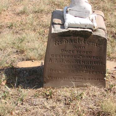 RENSBURG A.A.J., van -1913