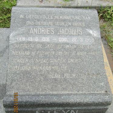 STEYN Andries Jacobus 1931-1959