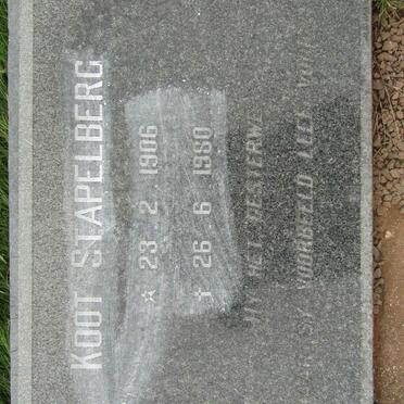 STAPELBERG Koot 1906-1980