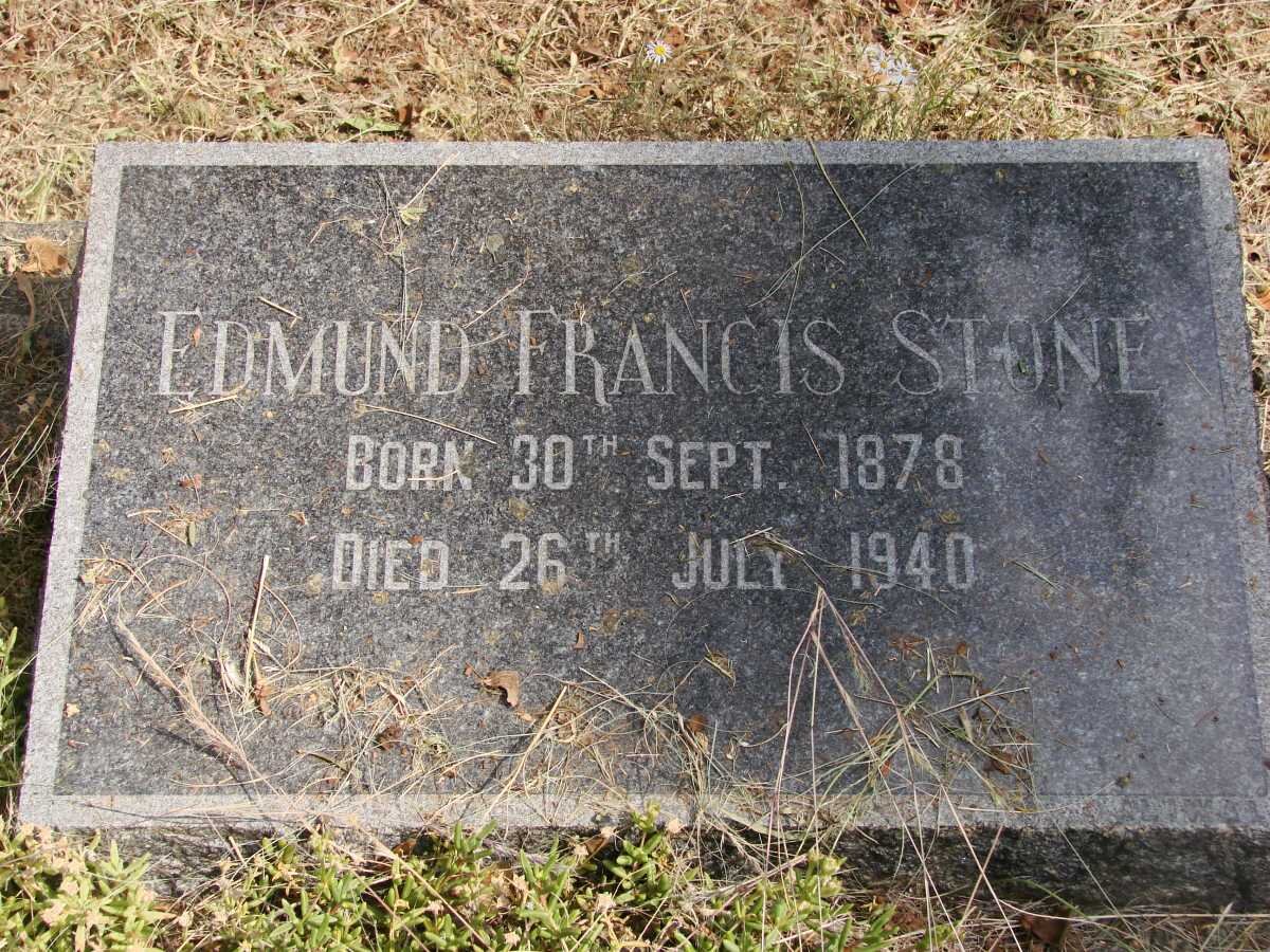 STONE Edmund Francis 1878-1940