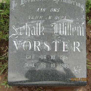VORSTER Schalk Willem 1916-1985