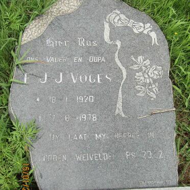 VOGES E.J.J. 1920-1978