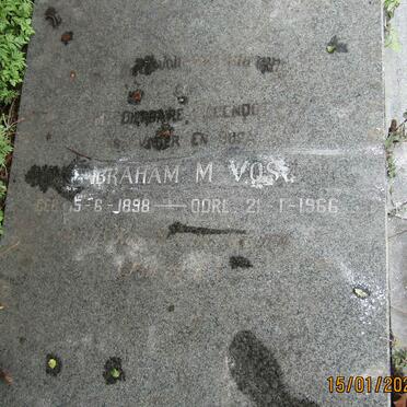 VOS Abraham M. 1898-1966