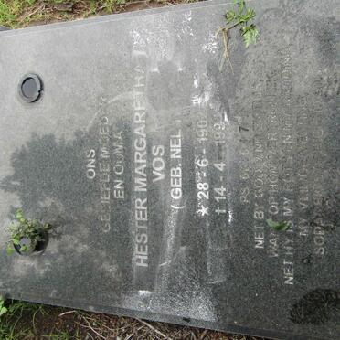 VORSTER Hester Margaretha nee NEL 1902-1992