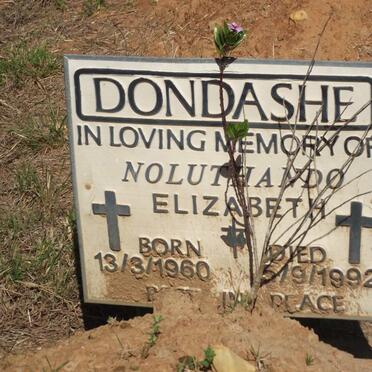 DONDASHE Noluthando Elizabeth 1960-1992