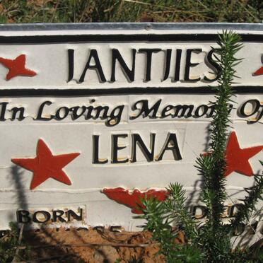 JANTJIES Lena ? -2010